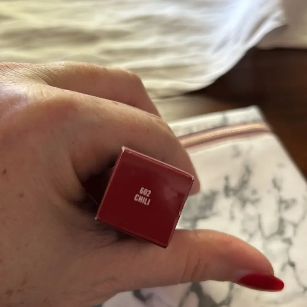 Mac New in the box full size lipstick chilli color Ipsy bag